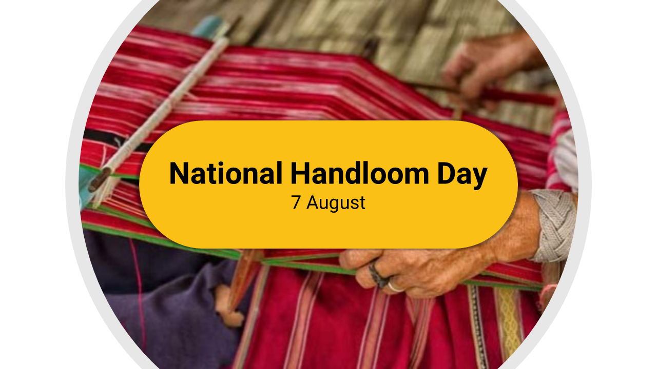 Creative Multi-Color National Handloom Day PPT Template